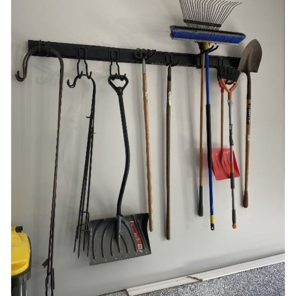 13 PCS Tool Storage Rack, 64 Inches Adjustable Garage Organization Wall Mounted